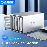 ORICO Multi Bay 3.5'' Aluminum HDD Docking Station SATA to USB3.0 HDD Enclosure Honeycomb Cooling
