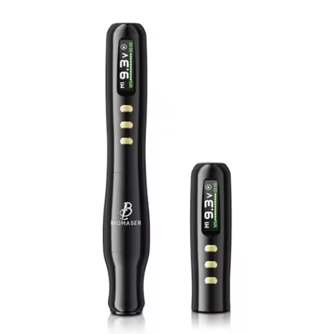 Professional Wireless Tattoo Gun for Eyebrow Eyeliner Lip Ombre Powder Brows Microshading Black Meta