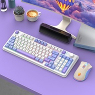 keyboard wireless keyboard Hyun Silver Fox K94 Bluetooth Wireless Keyboard Dual Mode Mechanical Feel