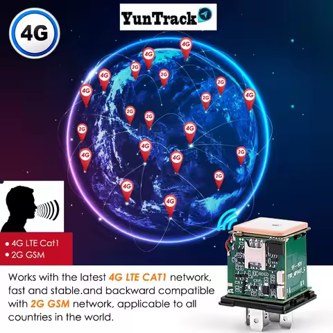CJ730M Voice Monitor 4G GPS Tracker Car Motorcycle Relay Locator Cut-Off Oil Vehicle ACC NO Off Tow 