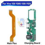For Vivo Y20 Y20S Y20i Y12S USB Charging Pad with Charger Port and Motherboard Flex Cable