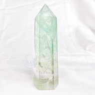 螢石柱 超透 冰透 大片星空光 山形千層 綠螢石 黃螢石 透明螢石