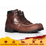 DOLCIMOD - Sepatu Boots Pria Kulit Safety Septi Spatu Merk Wolf Anti Slip Docmart Vintage Casual Ker