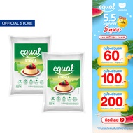 [2 ถุง] Equal Stevia หญ้าหวาน อิควล สตีเวีย ผลิตภัณฑ์ให้ความหวานแทนน้ำตาลจากหญ้าหวานธรรมชาติ ขนาด 1 