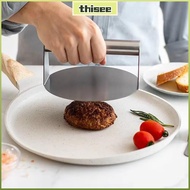 THISEPH Smash Burger Press, Stainless Steel Round Stainless Steel Grill Press, Steak Burger No Rust 