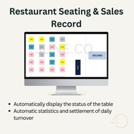 RESTAURANT SEATING & SALES RECORD TEMPAT DUDUK RESTORAN DAN REKOD JUALAN