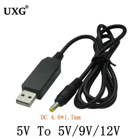 1M USB To DC 4.0 1.7mm power boost line DC 5V to DC 5V 9V 12V Step UP Module USB Converter Adapter C