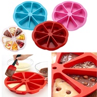 SUGAW Silicone Scone Pan, Non-stick Cake Baking Mold, Triangle 8 Cavity Pizza Pan, Food-grade Silico