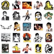 51 Sheets Kung Fu Stars Bruce Lee Waterproof Handbook Material Decorative Laptop Water Cup 51 Kung F