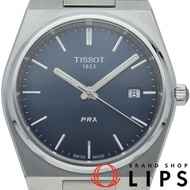 天梭 PRX 石英錶 40mm PRX T137.410.16.041.00 帶盒保固卡 不鏽鋼/皮革錶帶 男士腕錶 藍色 成色極佳 [未使用]