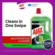 Ajax Boost Charcoal & Lime Antibacterial Multi Purpose Floor Cleaner 2L