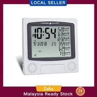 Local Jam Azan Digitial Islamic Mosque Azan Wall Clock Muslim Prayer Alarm Calendar