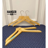 WOODEN HANGER STRAIGHT HEADnatural 38CM 1PCS PREMIUM QUALITY