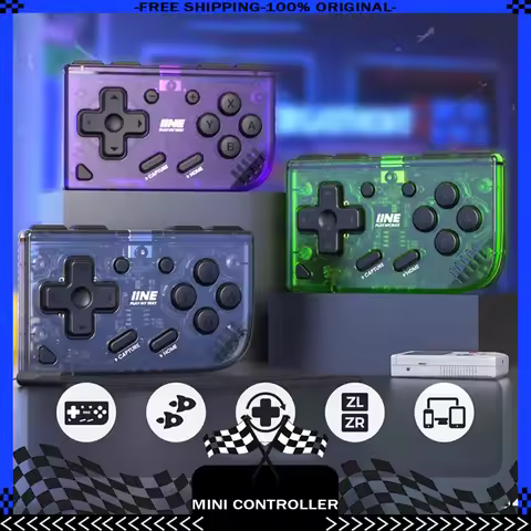 IINE Mini Retro Ananke Controller/ Turbo Function Interchangeable Joystick D-Pad Multi-Platform Cont