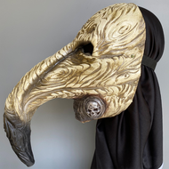 NEW Halloween Steampunk Horror Mask Ghost Bird Beak Plague Doctor Latex Masks Cyberpunk Mask Black D