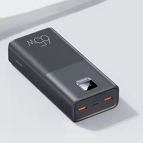 USAMS 65W Power Bank 30000mAh PD Quick Charge SCP FCP Powerbank Portable External Battery Charger Fo
