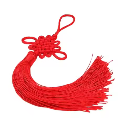 Chinese Knot with Tassels Handmade Chinese Knotting Cord for Home Decorations 6XDE