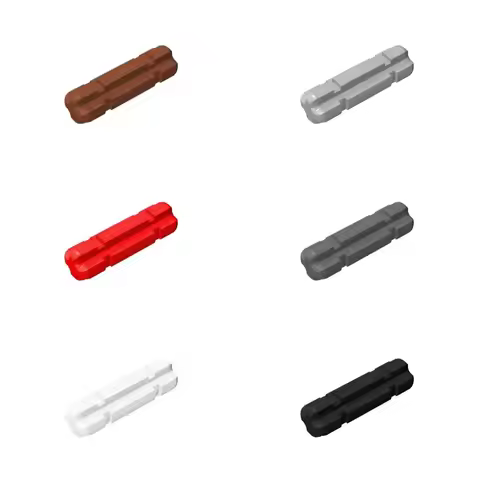 50g/200Pcs 32062 Axle 2L Notched Building Blocks Moc Technical Accessories Compatible with Brick Toy