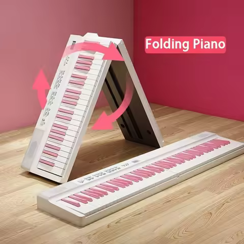 Foldable Piano 88 Keys Midi Bluetooth Adult Electronic Piano Beginners Musical Electric Organ Profes