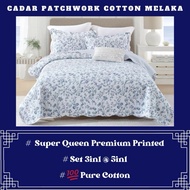 CADAR COTTON SYAQIST PATCHWORK SUPER QUEEN PREMIUM 3IN1 / CADAR KAHWIN / CADAR COTTON / CADAR PENGAN