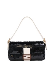 Fendi 黑色閃片法棍包