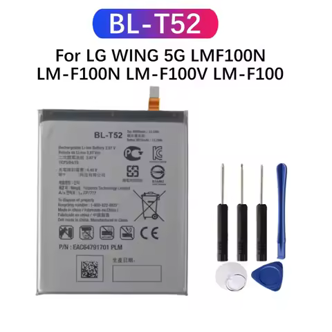 New 4000mAh BL-T52 T52 Replacement Battery For LG WING 5G LMF100N LM-F100N LM-F100V LM-F100 Batterie