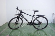 จักรยานไฮบริดญี่ปุ่น - ล้อ 700 mm. - มีเกียร์ - อลูมิเนียม - มีโช๊ค - TREK Dual Sport 3 - สีดำ [จักรยานมือสอง]