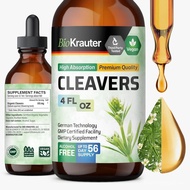 BIO KRAUTER® Cleavers for Lymphatic Support - Pure Vegan Cleavers Lymphatic Drainage 615 mg per Serv