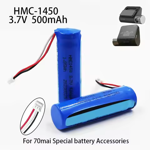 Factory original 3.7V 500mAh Lithium Battery 70mai Battery Hmc1450 Dash Cam Pro Car Video Recorder R