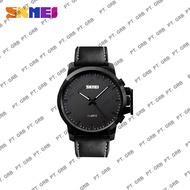 Warranty Waterproof Men 's Watch R7h3 Analog Skmei 1208 Black Dail Black Lethr Wterrsistic 30m