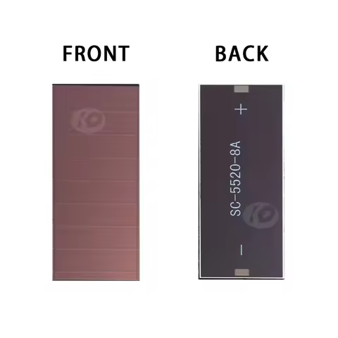 3V 9.6μA 8Cells 55×20mm Indoor Dim Light Solar Panels Solar Cells Amorphous Solar Cells Thin Film