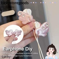 LUCKYSTOREGOODS  Earphone Decoration, Y2K Clip-On Design Headphone Accessory, Angel Wing Damage-Free