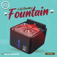 ePetz 3.2L Wireless &amp; Rechargeable Bekas Minuman Makanan Kucing  Sensor Battery  Pet Water Fountain Cat Feeder