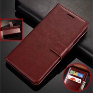 Vivo Y11 Y17 Y15 Y12 Y19 Vivo 1718 1606 1609 1811 1820 Solid Color Flip Cover Simple Leather Phone Case