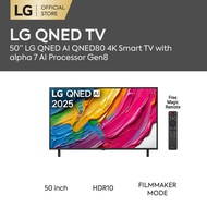 50 Inch LG QNED AI QNED80 4k Smart TV 2025