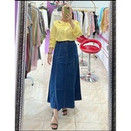 Jeans Skirt /Wanita Korean Style Jeans Skirt Jeans Skirt /POLOS Latest Jeans Skirt Long Jeans Skirt 