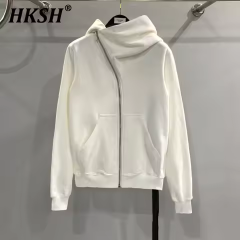 HKSH Men's Tide Punk Dark Autumn Winter New RO Style Wizardry Zipper Women's Fashion Cotton Sweatshi