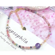 Gelang Kaki Kristal Suasa Emas Natural Crystal Anklet CA001 天然水晶脚链