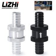 LIZHI RACING - 1/2" 12mm Non Return One Way Fuel Check Valve Aluminum Alloy Petrol Diesel LZ-FCV12