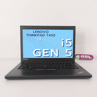 NoteBook Lenovo ThinkPad T450 i5 gen 5 / 8GB / SSD 120GB จอ 14นิ้ว โน๊ตบุ๊คมือสอง NBมือสอง Used laptop