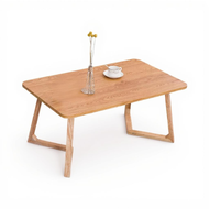 Rectangular hardwood Wood Coffee Table Modern Minimalist 60cm Tall adaptable for Living Room Dining 