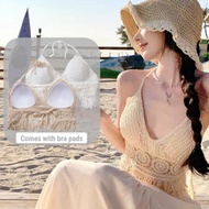 【12 Hour Ship】Crochet Swimwear Boho Crochet Top Swimsuit For Beach Outfit Woman