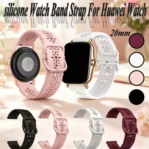 20mm silicone Watch Band Strap For Huawei Watch GT 2 42mm GT 3 42mm GT 3 Pro 43mm Honor Magic 2 42mm