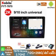 FYT 7870 2.7GHZ / 7862 Android car screen 2 din Universal 9/10 inch Car Monitor Carplay Auto Stereo 