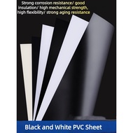 Black and white PVC sheet, matte black plastic sheet, glossy surface, PVC PVC board, hard sheet, PP 