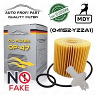 Autoprofi Oil Filter OP-47 Toyota 04152-YZZA1 Camry Hybrid Vellfire AGH30 Alphard/Estima 3.5 Lexus RX270/350 Auto Profi