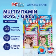 PNKids Multivitamins For Boys / Girls 60s, Kids Vitamin Gummies