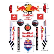 Red Bull Sticker Red-Bull Racing F1 Sticker Reflective MotoGP Red Racing Funy Helmet Vinyl Waterproo