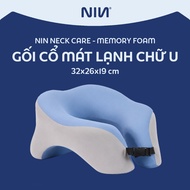 NIN NeckCare Neck Pillow | Memory Foam | Neck Support, Smooth Travel | Size 28x26cm