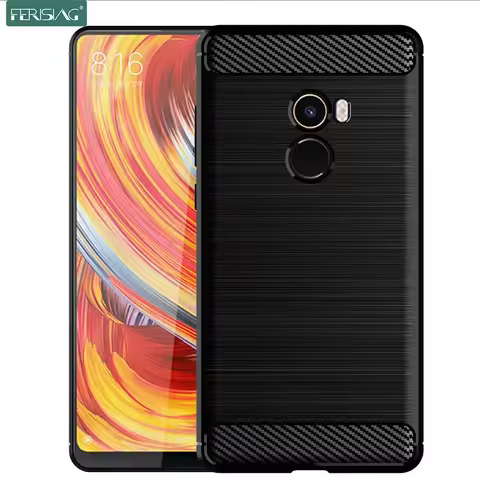 Shockproof carbon case for Xiaomi mix2 mix 2 2s, silicone case, TPU bumper, Xiaomi mix2 mix2s
